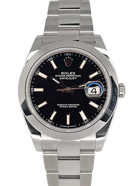 black face rolex oyster perpetual datejust|Rolex Datejust smooth bezel.